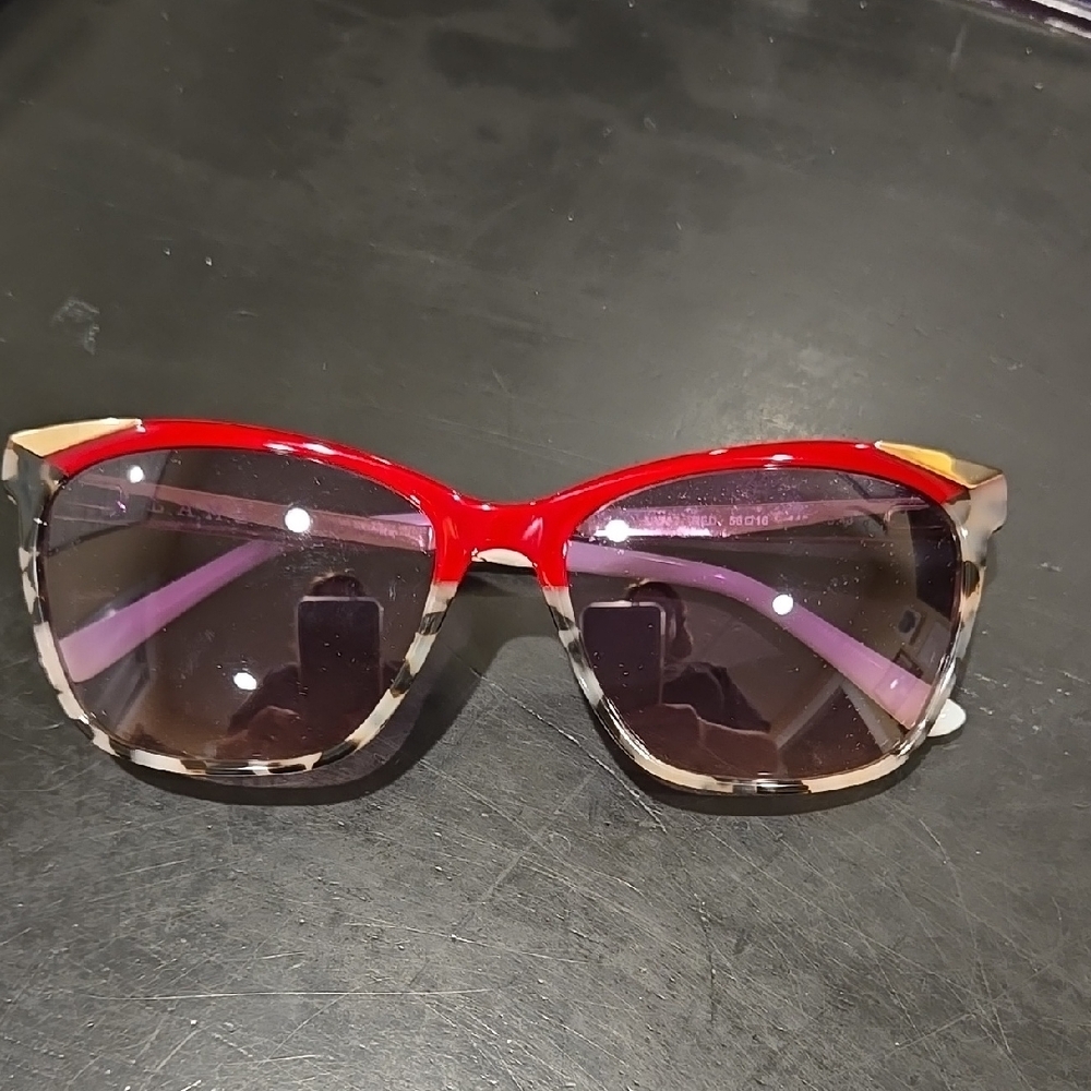 L.A.M.B. Red and Tortoise Sunglasses